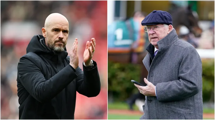 Erik ten Hag and Alex Ferguson
