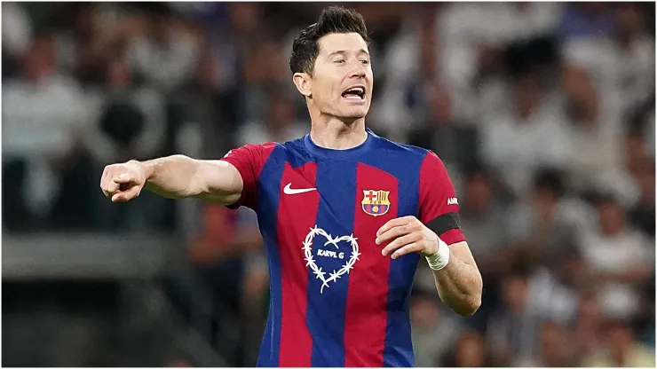 FC Barcelona's Robert Lewandowski
