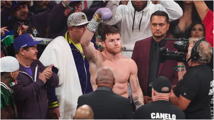 Canelo Alvarez during the Boxing fight
