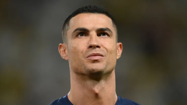 Cristiano Ronaldo before an Al-Nassr game.
