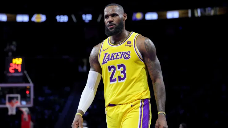 LeBron James during a game with the Los Angeles Lakers.
