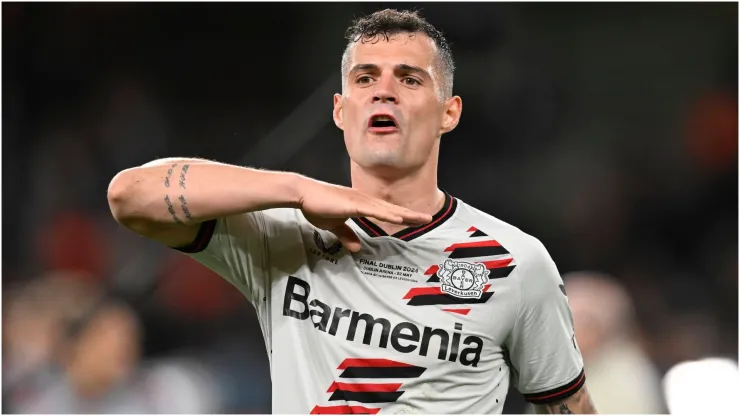 Granit Xhaka of Bayer Leverkusen 
