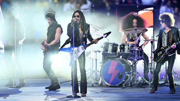 Lenny Kravitz at the 2024 Champions League final at Wembley
