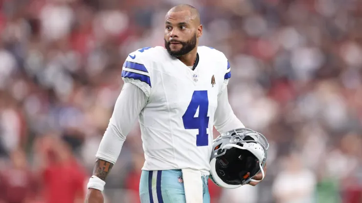 Dak Prescott before a game with the Dallas Cowboys.
