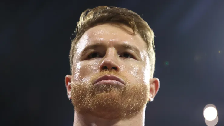 Canelo Alvarez during his fight with Jaime Munguia
