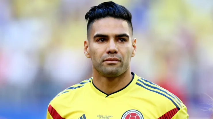 Radamel Falcao Garcia of Colombia before the 2018 FIFA World Cup Russia group H match between Senegal and Colombia
