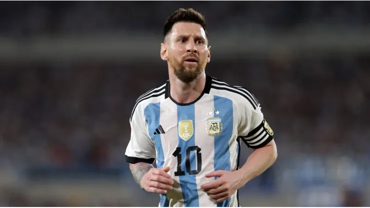 Lionel Messi with Argentina's national team
