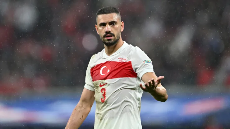 Merih Demiral of Turkey during the UEFA EURO 2024 round of 16 match between Austria and Turkey.
