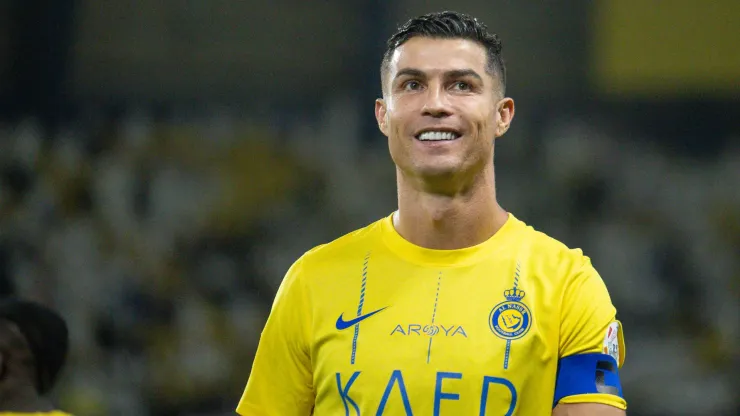 Cristiano Ronaldo of Al Nassr looks on during the Saudi Pro League match between Al-Nassr and Al-Hilal at Al Awwal Park on May 17, 2024 in Riyadh, Saudi Arabia.
