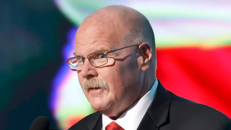 Andy Reid accepts the Best Athlete, Men's Sports Award for Patrick Mahomes onstage during the 2024 ESPY Awards at Dolby Theatre on July 11, 2024 in Hollywood, California.
