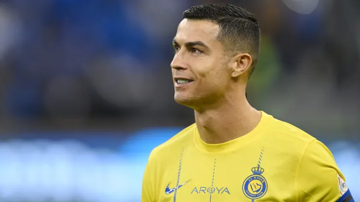 Cristiano Ronaldo of Al-Nassr looks on before the Saudi Pro League match between Al-Hilal and Al-Nassr at King Fahd International Stadium on December 01, 2023 in Riyadh, Saudi Arabia.
