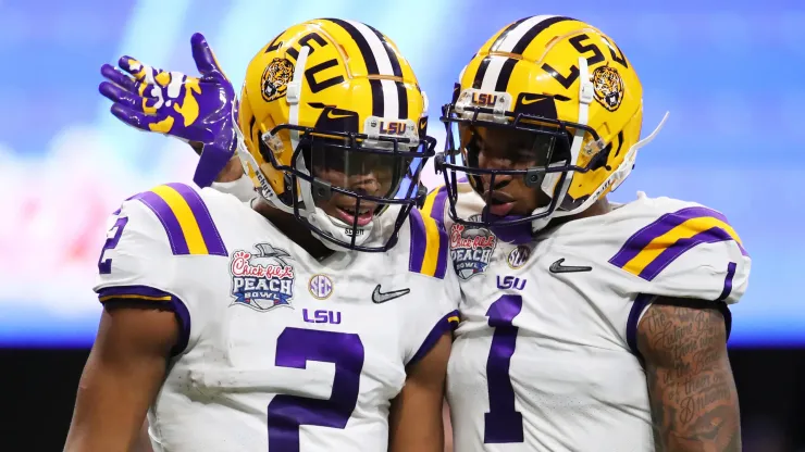 Ja'Marr Chase and Justin Jefferson played together at LSU
