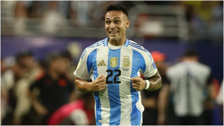 Argentina's forward Lautaro Martinez
