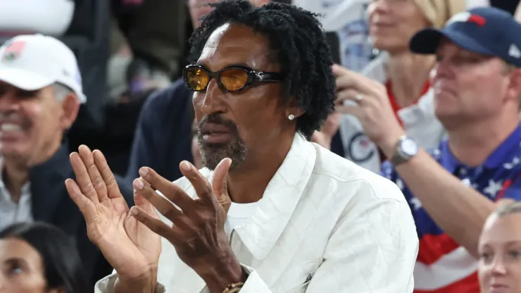 Scottie Pippen attends the Men’s Gold Medal game between Team France and Team USA on day fifteen of the Paris 2024 Olympic Games.
