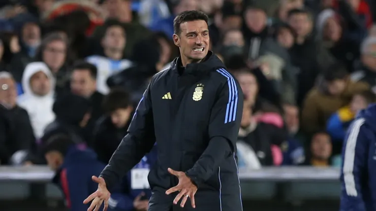 Lionel Scaloni during Argentina-Chile match for 2026 World Cup Qualifiers
