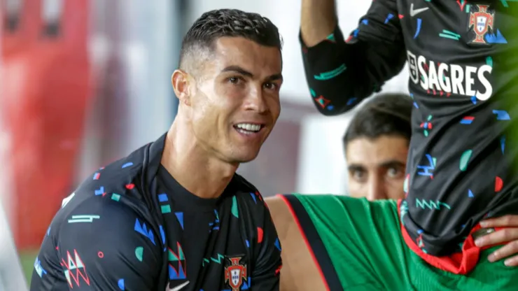 Cristiano Ronaldo with Portugal at Euros.
