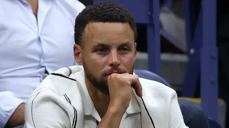 Stephen Curry of the Golden State Warriors attends the Women's Singles Final match between Aryna Sabalenka of Belarus and Jessica Pegula of the United States on Day Thirteen of the 2024 US Open.
