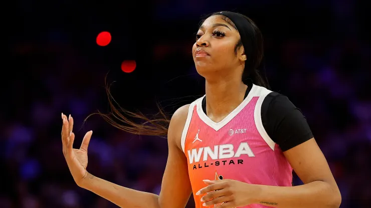 Angel Reese at the 2024 WNBA All-Stars game 
