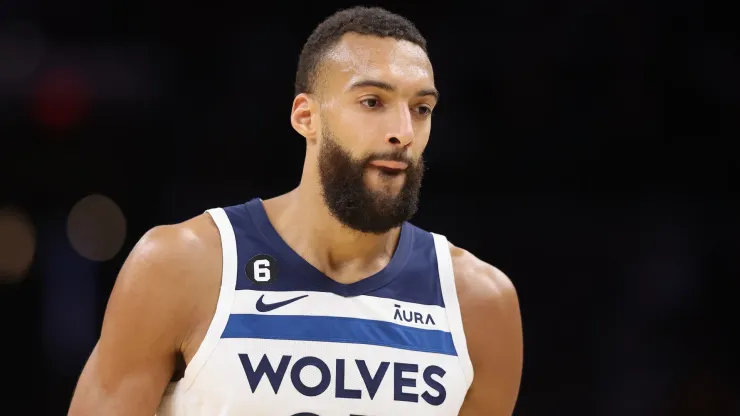 Rudy Gobert #27 of the Minnesota Timberwolves during the second half of the NBA game at Footprint Center
