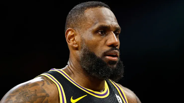 LeBron James #23 of the Los Angeles Lakers in the second half at Crypto.com Arena
