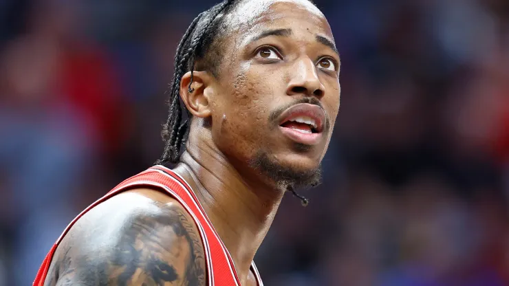 DeMar DeRozan #11 of the Chicago Bulls in the first half at Crypto.com Arena on March 09, 2024 in Los Angeles, California.
