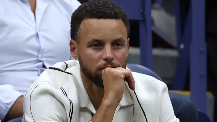 Stephen Curry of the Golden State Warriors attends the Women's Singles Final match between Aryna Sabalenka of Belarus and Jessica Pegula of the United States on Day Thirteen of the 2024 US Open at USTA Billie Jean King National Tennis Center.
