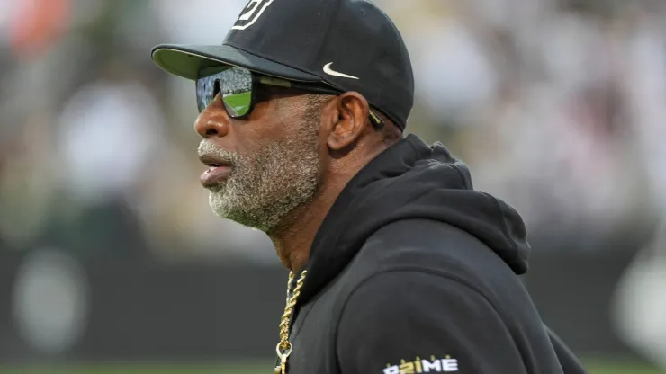 Baylor vs Colorado SEPT 21 September 21, 2024: Colorado Buffaloes head coach Deion Sanders runs on the field before the football game between Colorado and Baylor in Boulder, CO. Derek Regensburger CSM.
