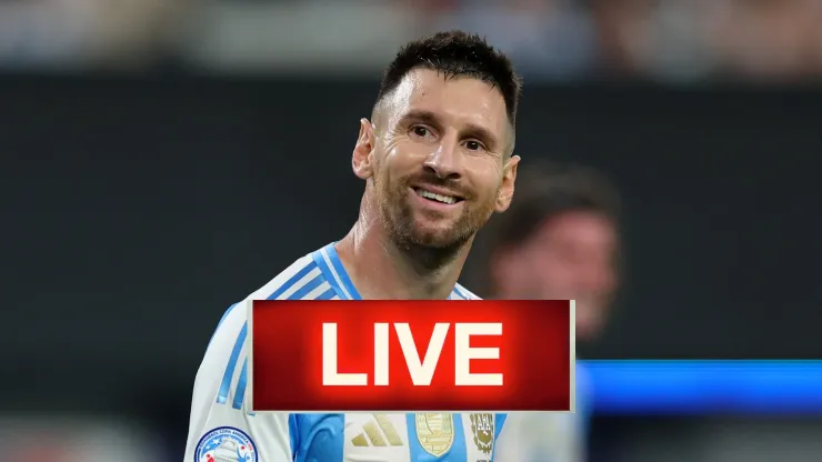 Lionel Messi looks on during a game with Argentina
