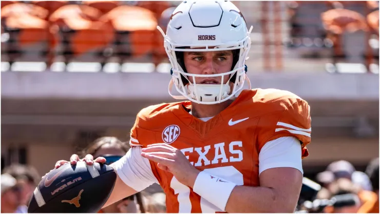 Arch Manning of the Texas Longhorns
