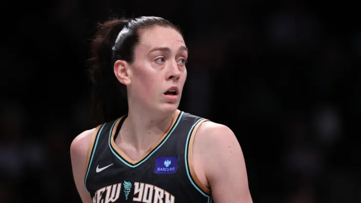 #30 of the New York Liberty looks on during the first quarter of Game Two of the WNBA Finals against the Minnesota Lynx 
