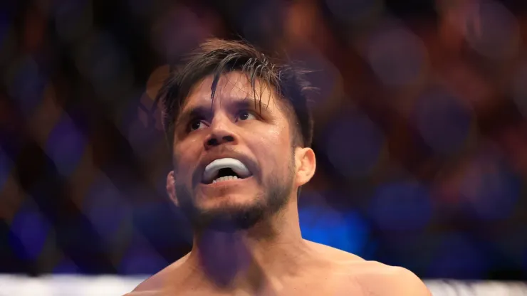 Henry Cejudo prepares to face Merab Dvalishvili in their bantamweight fight during UFC 298 at Honda Center on February 17, 2024 in Anaheim, California.
