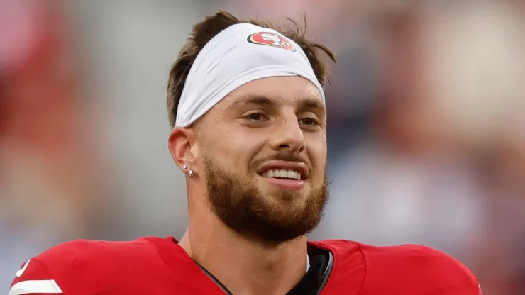 Ricky Pearsall #14 of the San Francisco 49ers warms up prior to a game against the Dallas Cowboys at Levi's Stadium on October 27, 2024 in Santa Clara, California.
