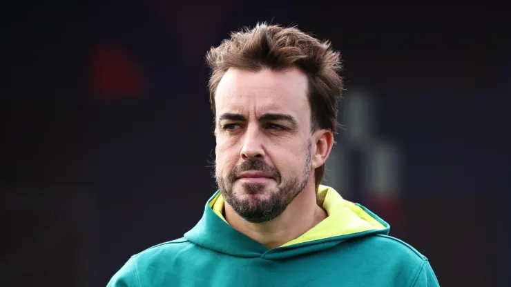 Fernando Alonso of Spain and Aston Martin F1 Team walks in the Paddock prior to the F1 Grand Prix of Mexico
