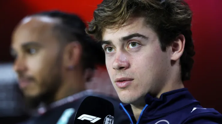 Franco Colapinto of Williams during the press conference ahead of the Brazil GP 
