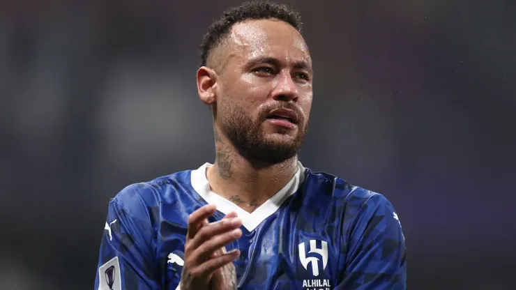 Neymar looks on after the AFC Champions League Elite match between Al Ain and Al-Hilal at Hazza bin Zayed Stadium on October 21, 2024 in Al Ain, United Arab Emirates.
