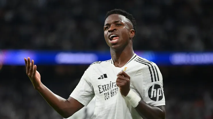 Vinicius Jr of Real Madrid celebrates 
