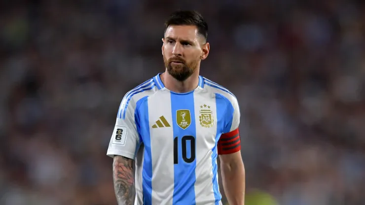 Lionel Messi of Argentina looks on during the match against Bolivai for 2026 World Cup Qualifiers 
