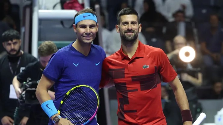 Novak Djokovic and Rafael Nadal 
