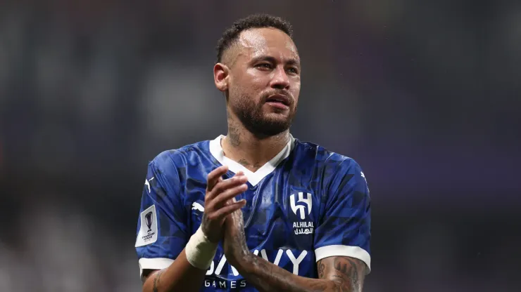 Neymar Junior of Al Hilal  looks on after the AFC Champions League Elite match
