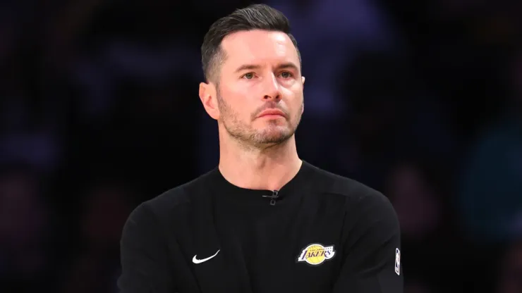 Head coach JJ Redick of the Los Angeles Lakers looks on during the second quarter against the Memphis Grizzlies at Crypto.com Arena
