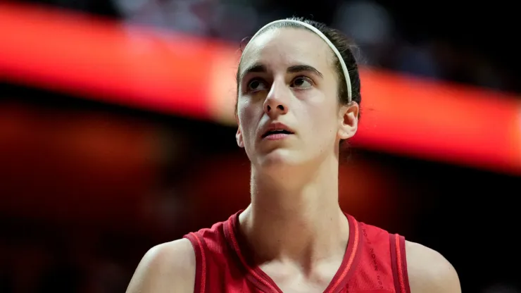 Caitlin Clark of Indiana Fever looks on 
