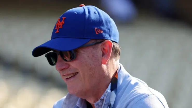 New York Mets owner Steve Cohen looks on before Game One of the Championship Series between the New York Mets and Los Angeles Dodgers at Dodger Stadium on October 13, 2024 in Los Angeles, California.
