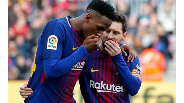 Por culpa de Messi, Yerry Mina llegó mareado al Camp Nou