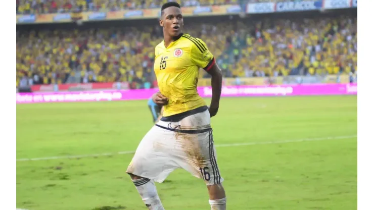 Yerry Mina en la Selección Colombia.
