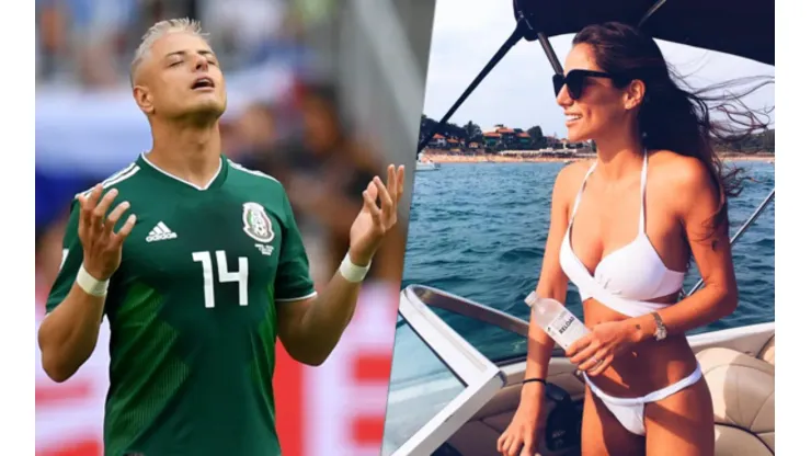 Foto de Chicharito Hernández y Lucía Villalón.
