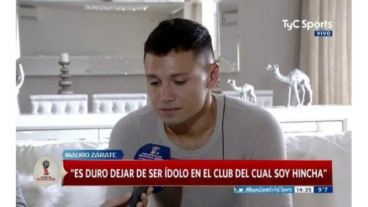 Mauro Zárate, ahora nuevo jugador de Boca.
