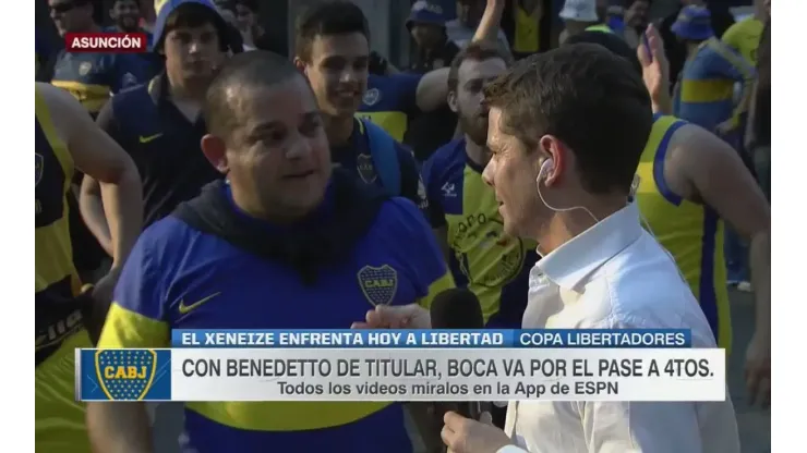 El video del día: a un hincha le pidieron un grito a lo Boca y se volvió loco