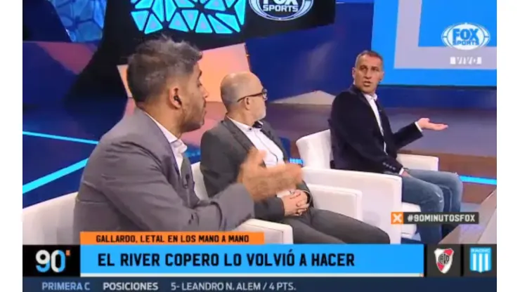 Bulos comparó a River con el Boca de Bianchi y Cascini casi se muere en vivo