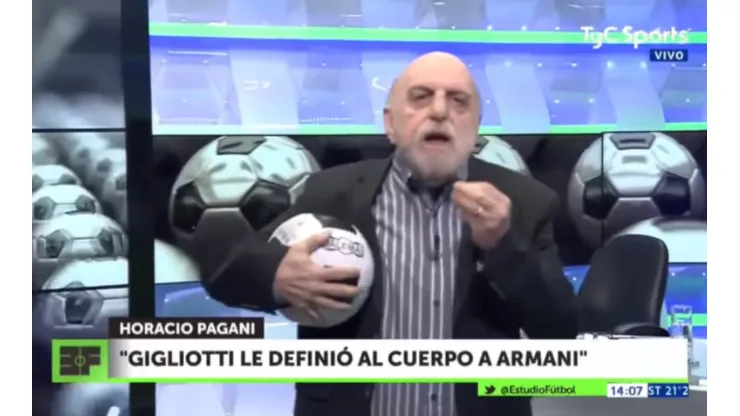 "¡Le hicieron cinco en el Mundial!": Pagani enojadísimo por los elogios a Armani