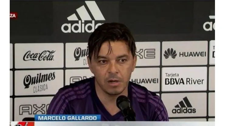 Foto de Marcelo Gallardo, entrenador de River.
